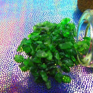 Chrome Diopside Gemstone Chips In A Bottle Embellishments Natural Semi Precious